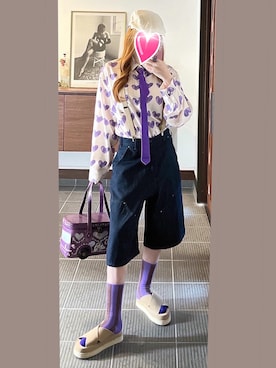 「８(eight)（エイト）のアイテム」を使った、致し方なく課金さん（レディース・157cm）の夏コーディネート