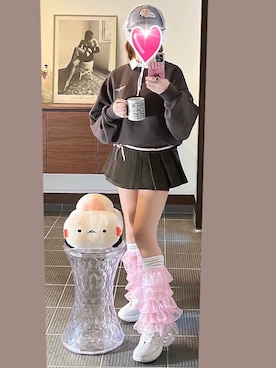 「DISCOAT（ディスコート）のアイテム」を使った、致し方なく課金さん（レディース・157cm）の春コーディネート