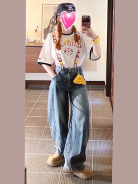 「厚底スニーカー」｜致し方なく課金さん（レディース・157cm）の秋コーディネート
