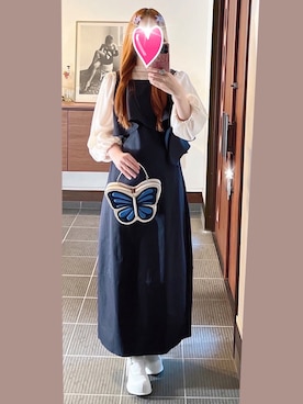 「kate spade new york(ケイトスペード ニューヨーク)のアイテム(ハンドバッグ)」を使った、致し方なく課金さん(レディース・157cm)の秋コーディネート