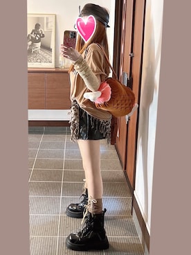 「アイテム（その他小物）」を使った、致し方なく課金さん（レディース・157cm）の秋コーディネート