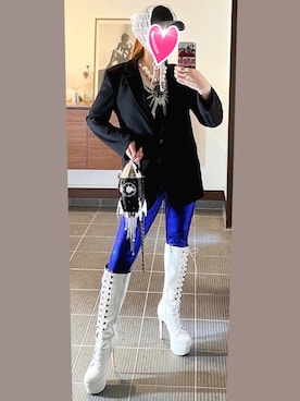 「アイテム（リング）」を使った、致し方なく課金さん（レディース・157cm）の冬コーディネート