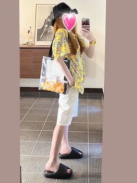 「アイテム（シューズ）」を使った、致し方なく課金さん（レディース・157cm）の夏コーディネート