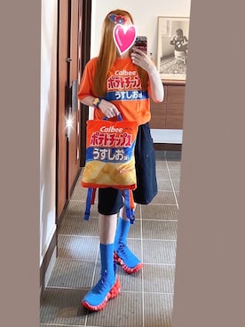 「WHIMSIC（ウィムジック）のアイテム」を使った、致し方なく課金さん（レディース・157cm）の夏コーディネート