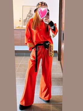 「アイテム（その他小物）」を使った、致し方なく課金さん（レディース・157cm）の秋コーディネート