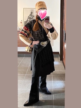 「アイテム（イヤリング）」を使った、致し方なく課金さん（レディース・157cm）の春コーディネート