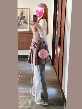 「Port（ポート）のアイテム」を使った、致し方なく課金さん（レディース・157cm）の春コーディネート