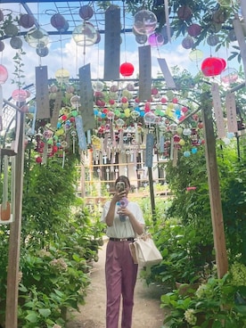 「GU（ジーユー）のアイテム」を使った、ゆんさん（レディース・158cm）の夏コーディネート