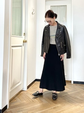 「TICCA（ティッカ）のアイテム（ジャケット/アウター）」を使った、tomocoさん（レディース・158cm）の秋コーディネート