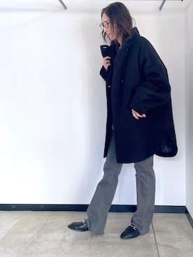 「YANUK（ヤヌーク）のアイテム」を使った、tomocoさん（レディース・158cm）の冬コーディネート
