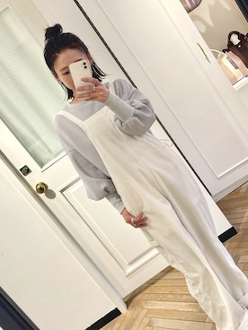 「TICCA（ティッカ）のアイテム（オールインワン・サロペット）」を使った、tomocoさん（レディース・158cm）の冬コーディネート