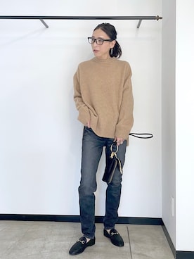 「YANUK（ヤヌーク）のアイテム」を使った、tomocoさん（レディース・158cm）の冬コーディネート