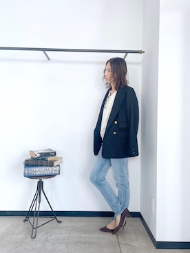 「TICCA（ティッカ）のアイテム（ジャケット/アウター）」を使った、tomocoさん（レディース・158cm）の秋コーディネート