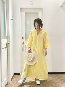 「アイテム（ワンピース/ドレス）」を使った、tomocoさん（レディース・158cm・40代）の春コーディネート