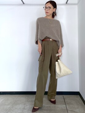 「158cm」｜「アイテム（その他シューズ）」を使った、tomocoさん（レディース・158cm）の秋コーディネート