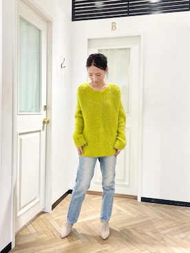 「CLANE（クラネ）のアイテム（パンツ）」を使った、tomocoさん（レディース・158cm）の冬コーディネート