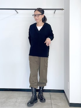 「TICCA（ティッカ）のアイテム（トップス）」を使った、tomocoさん（レディース・158cm）の冬コーディネート