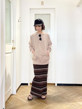 「TICCA（ティッカ）のアイテム（キャップ）」を使った、tomocoさん（レディース・158cm）の春コーディネート