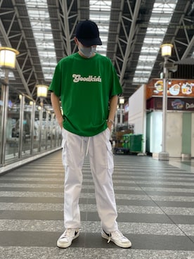 「CLUB PARK（クラブパーク）のアイテム」を使った、Kazuki Yanaiさん（メンズ・182cm）の夏コーディネート