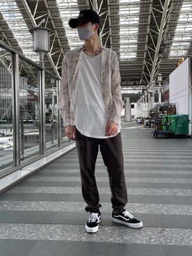 「アイテム（タンクトップ）」を使った、Kazuki Yanaiさん（メンズ・182cm・20代）の夏コーディネート