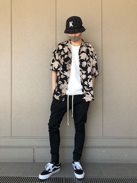 「アイテム（タンクトップ）」を使った、Kazuki Yanaiさん（メンズ・182cm・20代）の夏コーディネート