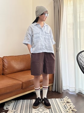 「CIAOPANIC TYPY（チャオパニックティピー）のアイテム（帽子）」を使った、M&Kさん（レディース・156cm）の夏コーディネート
