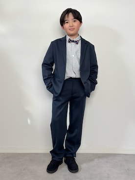 「Handmade（ハンドメイド）のアイテム」を使った、M&Kさん（キッズ・139cm）の冬コーディネート