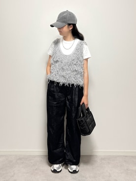 「LOWRYS FARM（ローリーズファーム）のアイテム」を使った、M&Kさん（レディース・154cm）の夏コーディネート