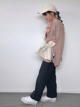 「Re:make（リメイク）のアイテム（パンツ）」を使った、M&Kさん（キッズ・136cm）の秋コーディネート