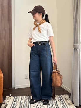 「menue（メヌエ）のアイテム」を使った、M&Kさん（レディース・156cm）の夏コーディネート