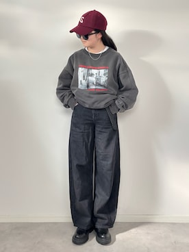 「CIAOPANIC TYPY（チャオパニックティピー）のアイテム（帽子）」を使った、M&Kさん（レディース・156cm）の冬コーディネート