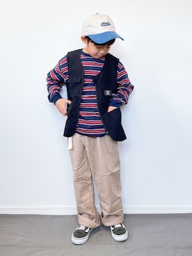 M&Kさん(キッズ・123cm)の秋コーディネート