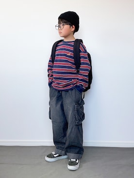 M&Kさん(キッズ・127cm)の春コーディネート