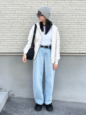 「GU（ジーユー）のアイテム（バッグ）」を使った、M&Kさん（レディース・156cm）の春コーディネート