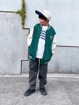 「undeny.（アンディニ－）のアイテム」を使った、M&Kさん（キッズ・130cm）の春コーディネート