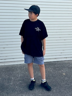 「アイテム（トップス）」を使った、M&Kさん（キッズ・138cm）の夏コーディネート