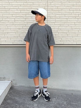 「しまむら（シマムラ）のアイテム（トップス）」を使った、M&Kさん（キッズ・142cm）の秋コーディネート