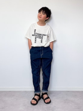 「Teva（テバ）のTeva テバ CHILDRENS HURRICANE XLT 2 キッズサンダル(キッズハリケーンXLT2) 19390（サンダル）」を使った、M&Kさん（キッズ・131cm）の夏コーディネート