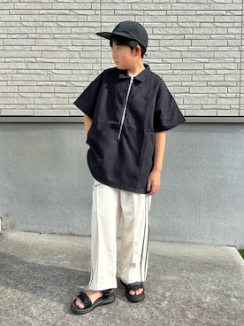 「アイテム（シャツ/ブラウス）」を使った、M&Kさん（キッズ・138cm）の秋コーディネート