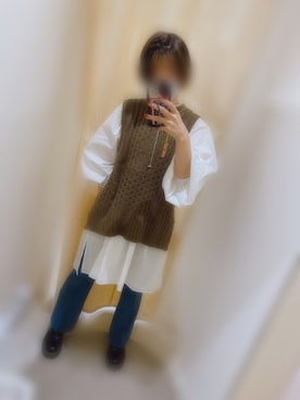 「AS KNOW AS PINKY（アズノゥアズピンキー）のアイテム（スラックス）」を使った、yuriさん（レディース・163cm）の秋コーディネート