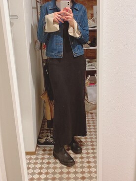 「LOUNGEDRESS（ラウンジドレス）のアイテム（ジャケット/アウター）」を使った、m.さん（レディース・169cm）の春コーディネート