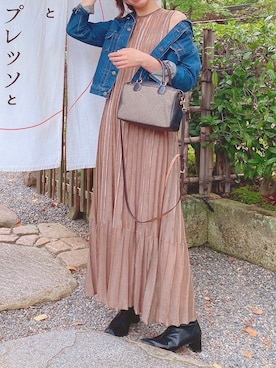 「LOUNGEDRESS（ラウンジドレス）のアイテム（ジャケット/アウター）」を使った、m.さん（レディース・169cm）の秋コーディネート