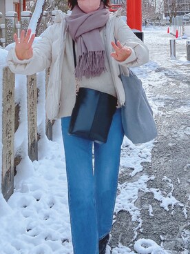 「N.O.R.C（ノーク）のアイテム（トップス）」を使った、m.さん（レディース・169cm）の冬コーディネート