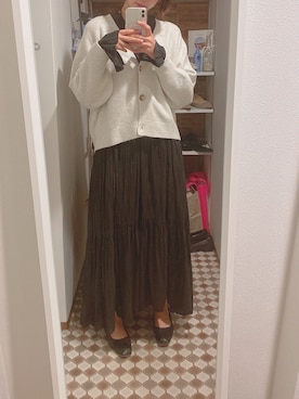 「アイテム（ドレス）」を使った、m.さん（レディース・169cm）の秋コーディネート