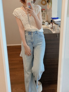 「H&M（エイチ・アンド・エム）のアイテム」を使った、m.さん（レディース・169cm）の夏コーディネート
