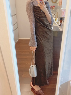 「アイテム（パンプス）」を使った、m.さん（レディース・169cm）の秋コーディネート