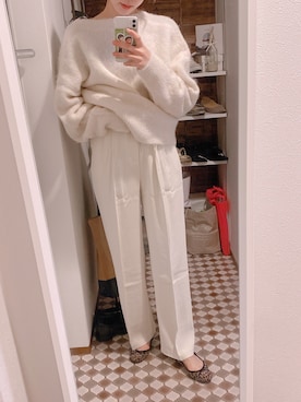 「N.O.R.C（ノーク）のアイテム（トップス）」を使った、m.さん（レディース・169cm）の冬コーディネート