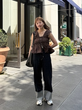 「アイテム（バッグ）」を使った、akariさん（レディース・167cm）の夏コーディネート