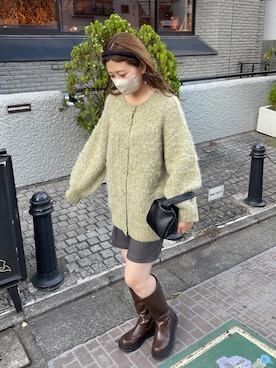 「DISCOAT（ディスコート）のアイテム（ブーツ）」を使った、akariさん（レディース・167cm）の秋コーディネート