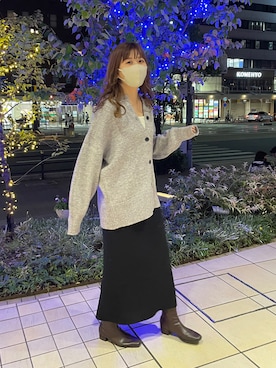 「DISCOAT（ディスコート）のアイテム（ブーツ）」を使った、akariさん（レディース・167cm）の秋コーディネート